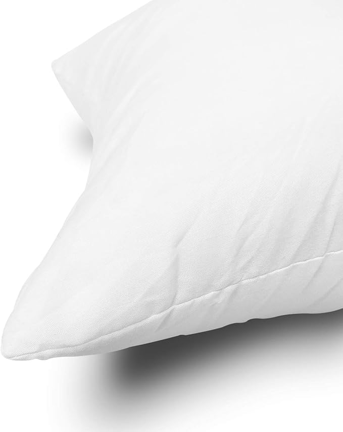 EDOW Throw Pillow Insert, Lightweight Soft Polyester Down Alternative Decorative Pillow, Sham Stuffer, Machine Washable. (White, 16x16)