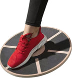 Wobble Board,360 Degree Rotation Balance Board Adults | Non-slip Wood Trainer for Enhances Stability Training Fitness Ankle Calf Waist Full Body Exercises Planks