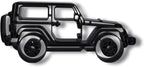 Jeep Wrangler Sculpture - Minimalist Decorative Accent for Off - Road Enthusiasts & Modern Home Decor | Collectible Design (Jeep Wrangler 2 Door Side View Matte Black)