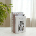 3 PCS Faux Decorative Books for Home Decor-Coffee Table Books Decor-Aesthetic Fake/Faux Books for Decoration,libros Decoration for Coffee Table, Shelf Accessories (Abode DESIGER'S Artisans)