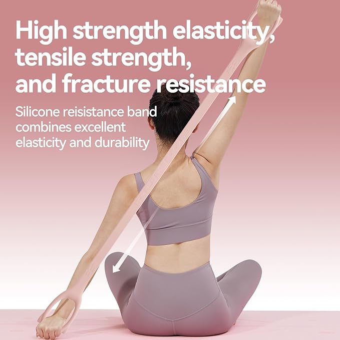 Figure 8 Workout Resistance Band - 3 Elasticities Optional 20 30 40lb, Thicker Durable Arm Back Shoulder Exercise Elastic Rope Yoga Straps Pilates Flexbands, Physical Therapy Stretch Bands