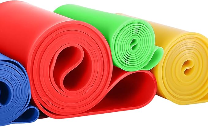 Resistance Loop Exercise Bands with Instruction Guide and Carry Bag, Set of 5