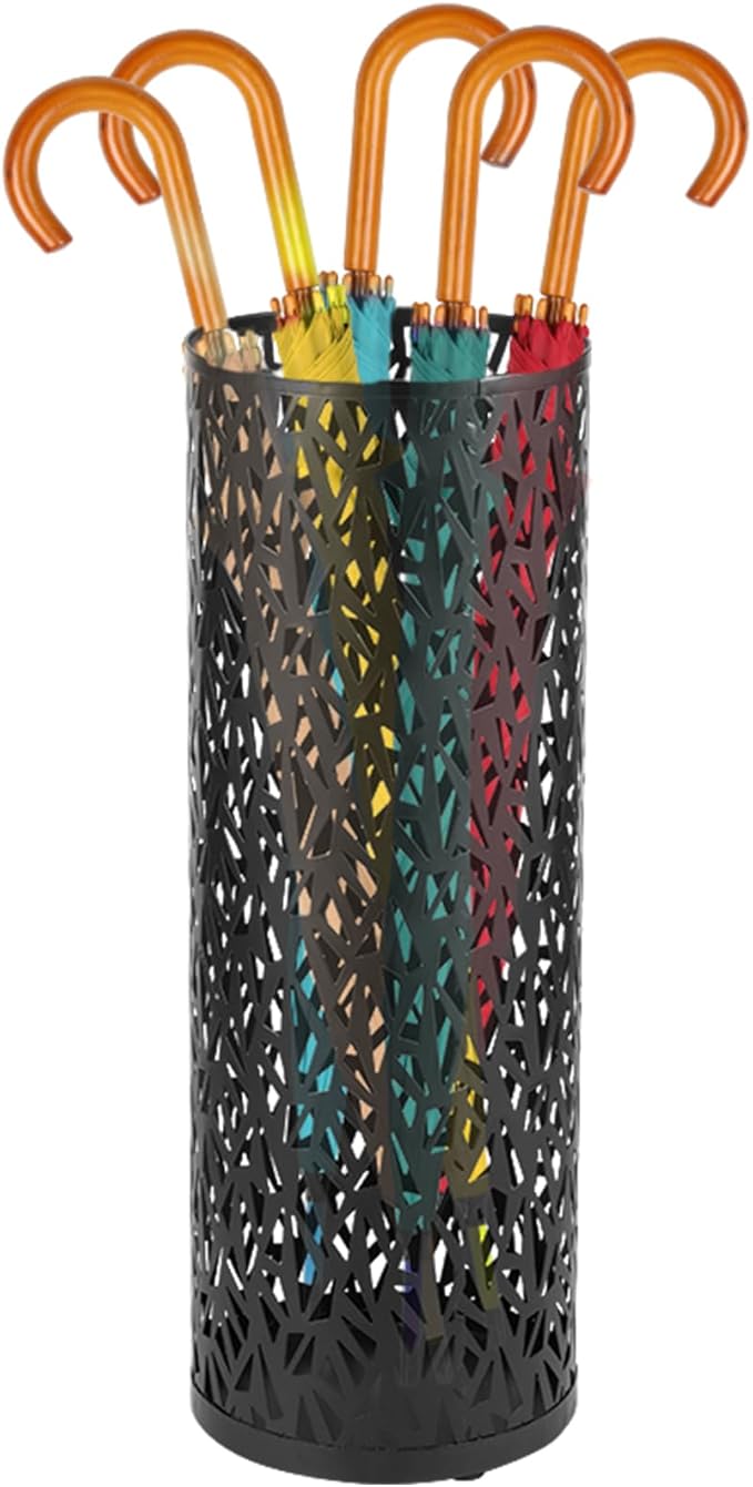 Umbrella Holder Rack - Metal Freestanding Umbrella Stand for Entryway, Canes & Walking Sticks