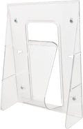 Deflecto Stand-Tall Wall Magazine Holder, Wall Mount Display, Break-Resistant Pocket, Clear, 9-1/8"W x 11-3/4"H x 2-3/4"D (55501)