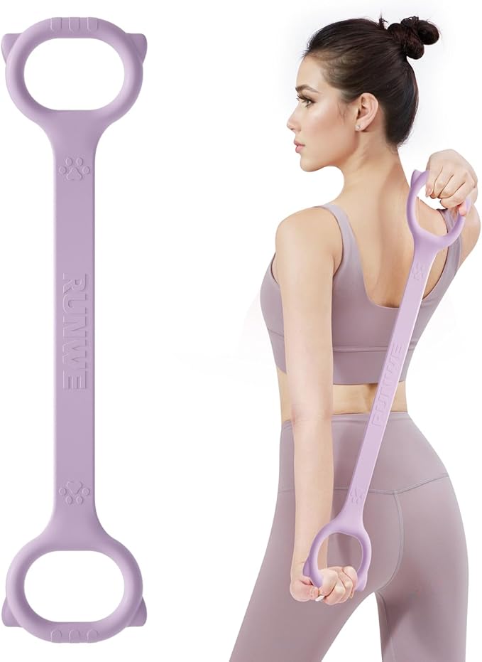 Figure 8 Workout Resistance Band - 3 Elasticities Optional 20 30 40lb, Thicker Durable Arm Back Shoulder Exercise Elastic Rope Yoga Straps Pilates Flexbands, Physical Therapy Stretch Bands