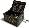 Teacher Appreciation Gifts for Women,Men,Hand Crank Antique Engraved Wood Music Boxes,Thank You Gift for Teacher on Christmas,Thansgiving Day,Birthday,Teacher's Day,Retired