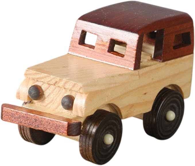 MagiDeal Vintage Car Model Miniature Automobile Antique Design Collectible Vehicle Figurine Wooden Ornament for Lovers Adults Him Son, Style B