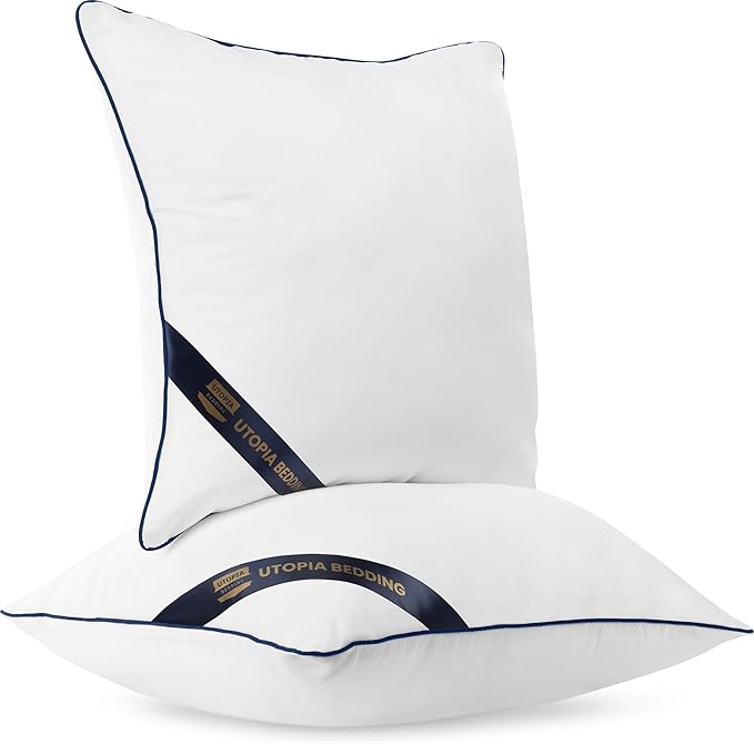 Utopia Bedding Throw Pillow Inserts (Pack of 4, White), 16 x 16 Inches Decorative Indoor Pillows for Sofa, Bed, Couch, Cushion Sham Stuffer