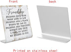 Friendship Signs for Women Friends, Friend Birthday Gift Ideas Office Gifts for Friends Sisters Coworkers Decorations On Shelf Table Desk for Living Room Bedroom Home Office dksg11