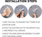 8Pcs Clear Suction Cup Wreath Hanger, 22LB Large Plastic Shower Suction Cup Hooks 2.75" Removable Reusable Waterproof Heavy Duty Wreath Holder for Glass Door Bathroom Kitchen Window Towel Wall Tile