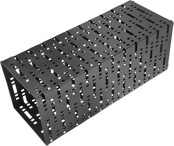 Aramox Metal Umbrella Holder, Powder Coated Umbrella Stand Rack with Removable Drip Tray, 42 X 16.5 X 16.5cm Freestanding Storage Bin for Entryway Canes