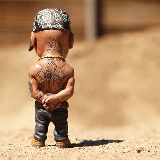 Legend-Commemorative Resin Ornaments, Peculiar and Interesting Rap Music Star Resin Sculptures, Commemorative Resin Ornaments, Best Gift for Friends, Black