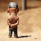 Legend-Commemorative Resin Ornaments, Peculiar and Interesting Rap Music Star Resin Sculptures, Commemorative Resin Ornaments, Best Gift for Friends, Black