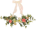 Artificial Floral Swag Front Door Swag Indoor Decorative Hanging Spring Wreath for Restaurant Birthday Holidays Apartment, JJ608