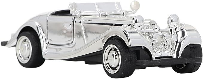 Vintage Car Model, 5.12 X 1.97inch Alloy Diecast Model Car, Collectible Cars with High Simulation Retro Details for Home Office Bar Shelf Display (Style 1)