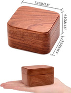 Sinzyo Anastasia-Once Upon a December Music Box Vintage Musical Boxs for Birthday Gift Valentine's Day Christmas Day(Musical Note Rosewood Box)