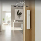 SURI Mezuzah for Door with Scroll – 7 Inch Modern Mezuzah Case with Non Kosher Scroll Included, Fits up to 6” Scroll, Easy Adhesive Installation, Gift Box Included