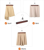 Amazon Basics Wooden Pants Hangers - Cherry, (Pack of 60)