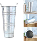 Umbrella Holder, Metal Umbrella Stand Indoor with Handle Freestanding Umbrellas Holder for Entryway Decorative Rack Umbrellas Bins Storage Bucket for Canes Magazine Newspaper Home Decor