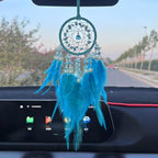 Small Dream Catcher Blue, Car Ornaments for Rear View Mirror Dream Catchers for Cars Hanging Accessories Dreamcatchers