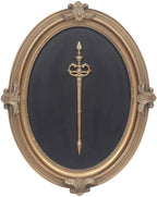 Vintage Wall Sculpture Antique Decoration Pediment Hallway Art Statue for Living Room Office Bedroom Gallery,Handmade Gift Aesthetic Design Royal Scheme (Black & Bronze Scepter)