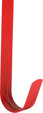 Wreath Hanger for Front Door, Slim Over The Door Hook, Easy to Use and Reusable Holiday Wreath Holder for Christmas, Thanksgiving, Halloween and Daily Décor (12" Red, 2)