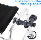 PartyKindom Fishing Chair Umbrella Clamp: Fishing Umbrella Stand Rack Universal Sunshade Bracket Holder with 360 Degree Rotation for Rod Holder