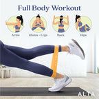 ALTA Mini Loop Bands for Exercise - Premium Durable Latex - Small Resistance Bands for Women, Booty Bands for Working Out, Leg Stretch Loops for Physical Therapy, Pilates Exercise Mini Bands Set