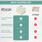 RFAQK Dresser Drawer Organizer Clothes-18 Pack Underwear Clothing Drawer Organizer for Baby, Nursery, Closet-Foldable Fabric Drawer Dividers for Bedroom, Storage Bins for Bra, Socks, Belt, Tie-Beggie