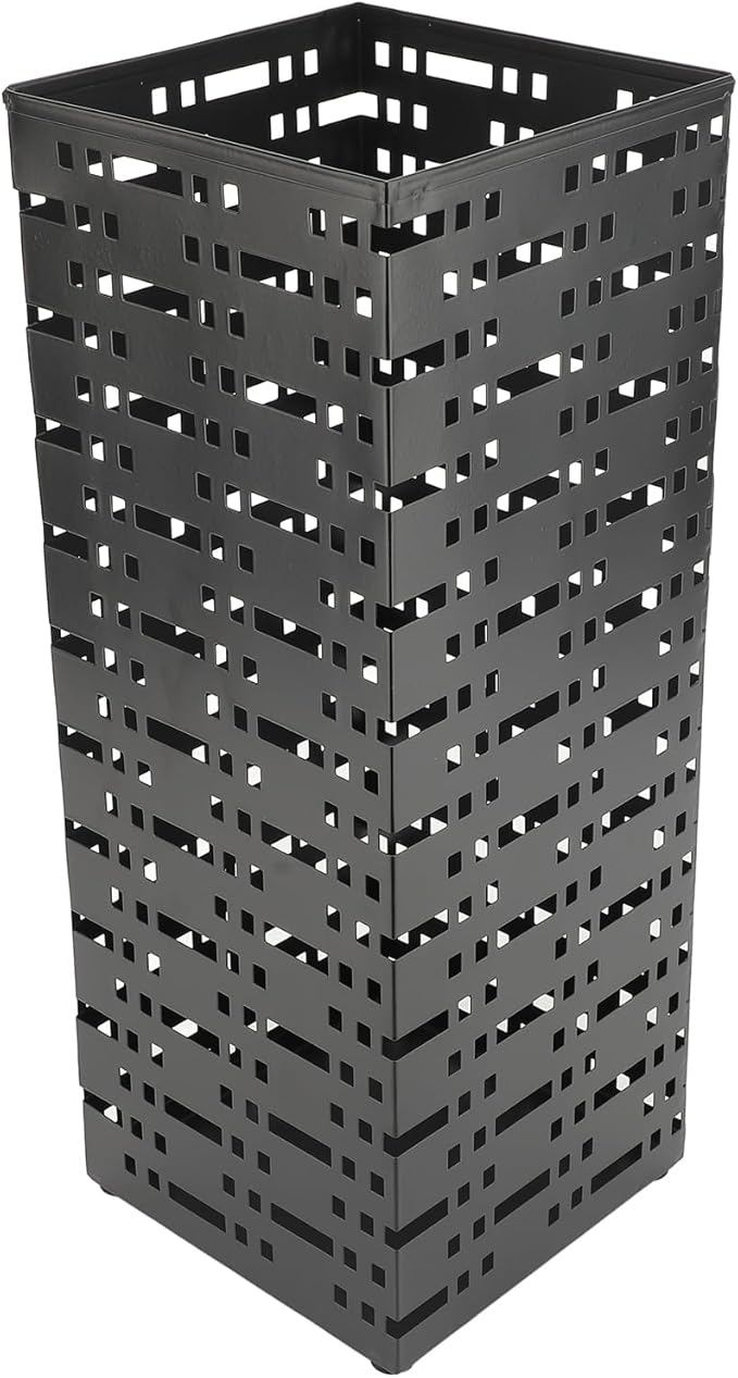 Umbrella Holder for Entryway, Umbrella Stand Freestanding, Metal Square Umbrella Rack Organizer, Black