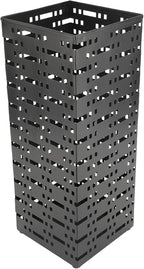 Aramox Metal Umbrella Holder, Powder Coated Umbrella Stand Rack with Removable Drip Tray, 42 X 16.5 X 16.5cm Freestanding Storage Bin for Entryway Canes