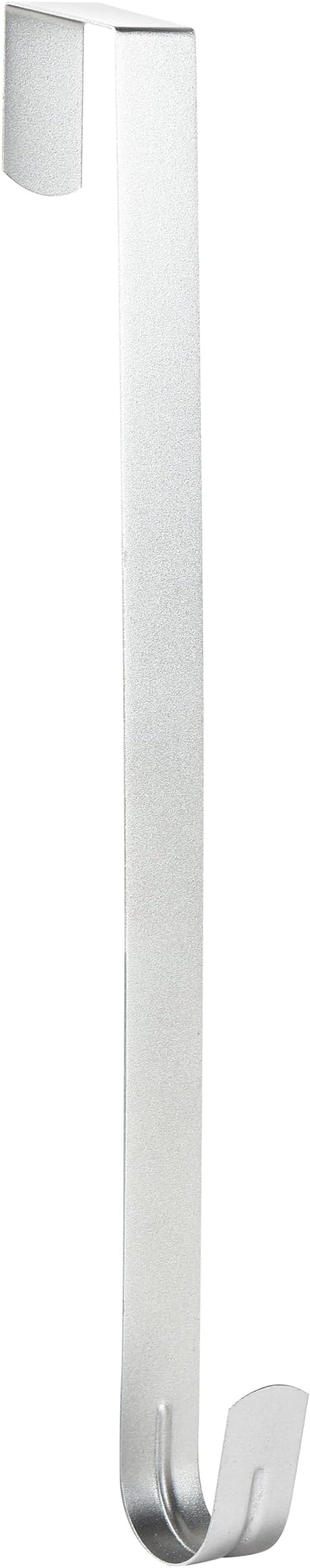 Wreath Hanger for Front Door, Slim Over The Door Hook, Easy to Use and Reusable Holiday Wreath Holder for Christmas, Thanksgiving, Halloween and Daily Décor(15" Silver, 1)