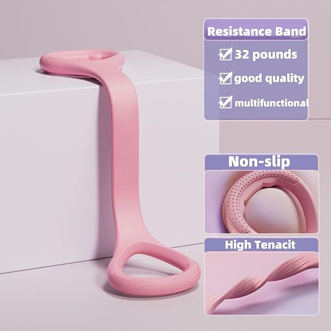Resistance Bands for Exercise,6-Tube Elastic Yoga Pedal Puller Resistance Band, Natural Latex Tension Rope Fitness Equipment, for Abdomen/Waist/Arm/Leg Stretching Slimming Training