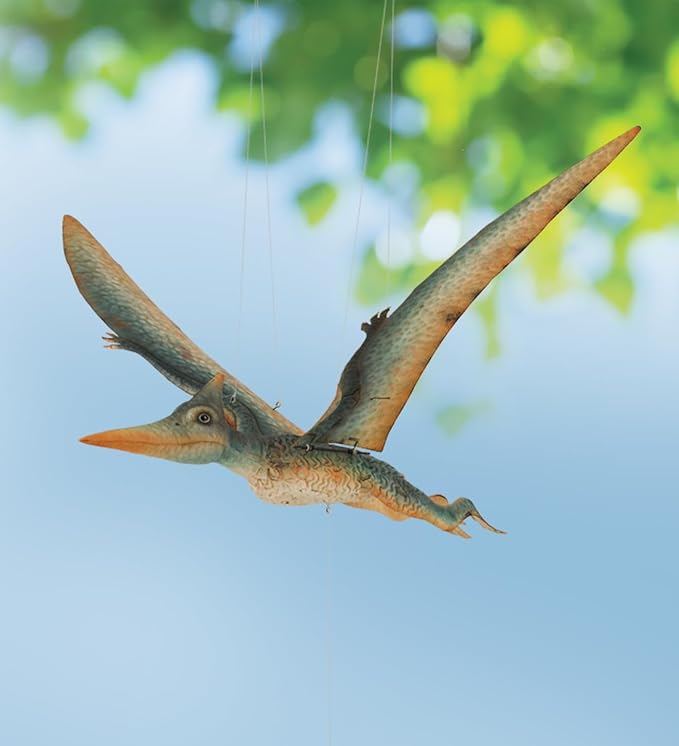 Regal Art & Gift Flying Bird Hanging Metal Mobile - Decorative Outdoor Wind Motion Sculpture for Patio, Porch & Garden Décor - Pterodactylus