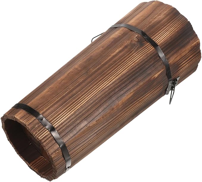 PRETYZOOM Wooden Umbrella Stand Storage Bucket Vintage Entryway Organizer Umbrella Holder Home Hallway Multifunctional Storage Stand 14.96 x 6.69 x 4.72 Inch