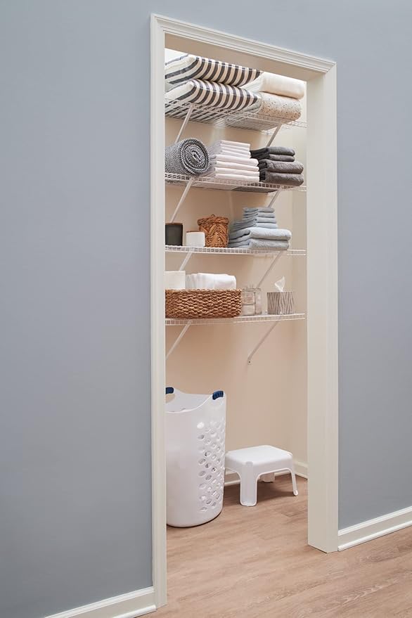Rubbermaid Direct Mount Linen Shelf Kit 3' Length White