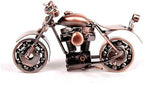 Trebisky Metal Motorcycle Decor Figurine Iron Motorcycle Sculpture Desk Decor Art Gift Vintage Home Office Decor Birthday for Men Friend Dad Son Him (Cruiser)