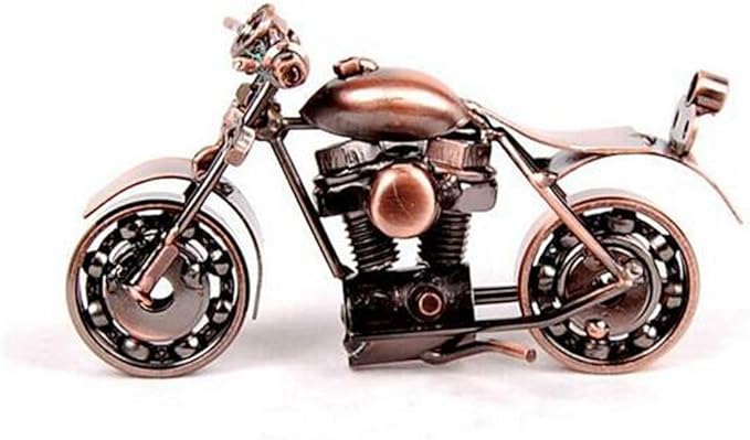 Trebisky Metal Motorcycle Decor Figurine Iron Motorcycle Sculpture Desk Decor Art Gift Vintage Home Office Decor Birthday for Men Friend Dad Son Him (Cruiser)