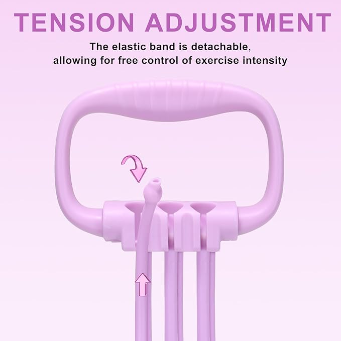 Figure 8 Resistance Band for Women 15-90LBS, Adjustable Resistance Bands with Handles for Arm Back Exercise, 6 Fitness Elastic Rope, Stretch Bands for Yoga, Pilates, Strength Training