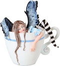 PG Trading PTC 4.75 Inch I Need Coffee Fairy Sleeping in Cup Statue Figurine