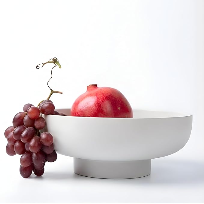 12" Concrete Fruit bowl for Kitchen Counter, Coffee Table Decor, Decorative Key Bowl, Home Décor Accents, Kitchen Counter Decor Grey