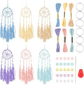 INFUNLY 6 Set Dream Catchers DIY Small Dream Catcher Car Decor Charm Mini Dreamcatcher for Bag Pendant Colorful Handmade for Key Chain