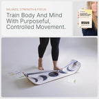 GIBBON SlackBoard Accessories, 3 Options: Slack Board Stand Display Rack, Standing Pole 60” to Assist Balance Training, or 52 Exercise Cards Deck for Fitness Workouts with SlackBoard GiBoard