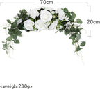 Wedding Arch Swag Artificial Silk Flower Garland Rose Wreath Decorative Floral Arrangement Hanging Wall Festival Event Suitable for