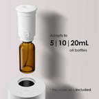 Airversa Waterless Diffuser for Essential Oil, Car Diffsuer, Battery Operated Nebulizer, 0.7 Fl Oz/ 20mL, Mini Scent Air Machine, 3 Timers & 3 Mist Levels for Home, Room, Car, Office - AN6 Lavender