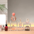 Clear Action Figures Display Risers Stand Shelf, Acrylic Perfumes Stands 3 Tier Display for Collectibles Pop Figurine,Cupcake Stand Perfume Organizer