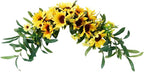 BESPORTBLE Sunflower Swag Decorative Plant Delicate Garland Wreath Wedding Door Swag for Room Wedding