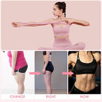 2 Pack Figure 8 Resistance Bands with Handles, Silicone Exercise Bands for Arm, Back, Chest, Shoulder, 15 & 25LB Set