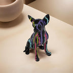 Colorful Chihuahua Gifts for Women/Men,Modern Graffiti Art Dog Statue for Living Room, Office, Bookshelf Home Decor,Dog Mom Birthday Dog Lovers,Pet Loss Memorial Figurine