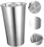 Luxshiny Aluminum Umbrella Stand Waterproof Round Umbrella Storage Bucket for Home Entryway Walking Stick Organizer